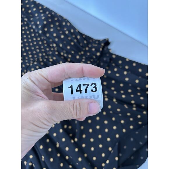 Madewell Women’s Lucie- SZ XS -V-Neck Smocked 3/4 Sleeve Polka Dot Mini Dress - Picture 9 of 9